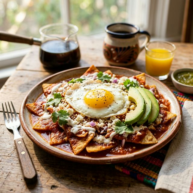 Authentic Mexican Chilaquiles in Brownsville, TX