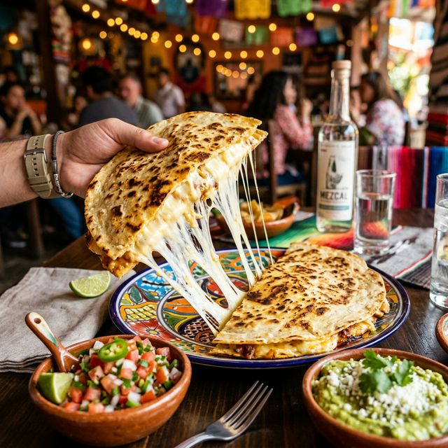 Giant Authentic Mexican Quesadillas in Brownsville, TX