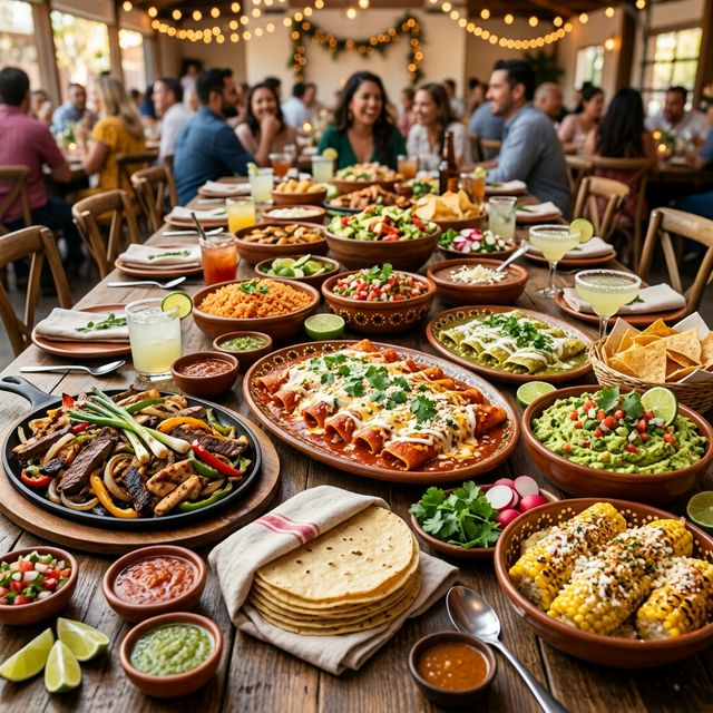 A massive authentic Mexican catered feast from Emilia's Restaurant